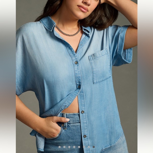 Cloth & stone breezy button down blouse - Picture 1 of 10